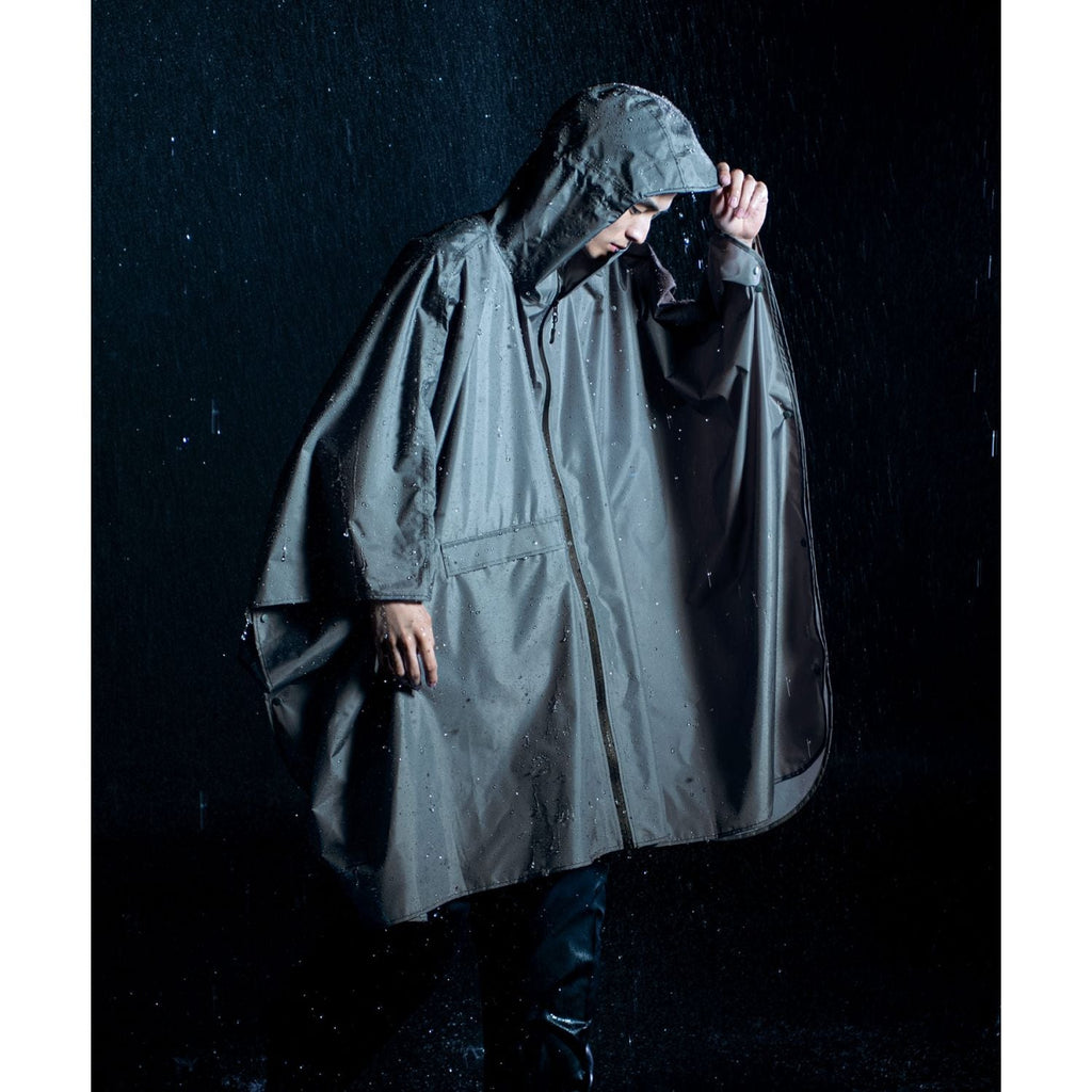 WPC IZA Rain Breaker Poncho Water Repellent One Size (Gray)