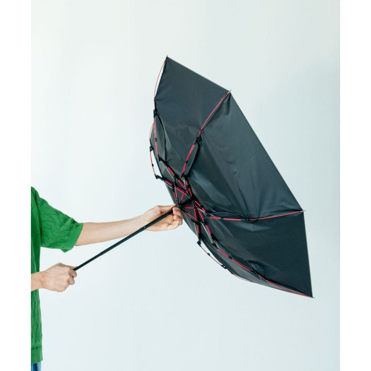 WPC IZA Wind Resistance UV Protection UPF 50+ Men's Umbrella 55cm (Grey)