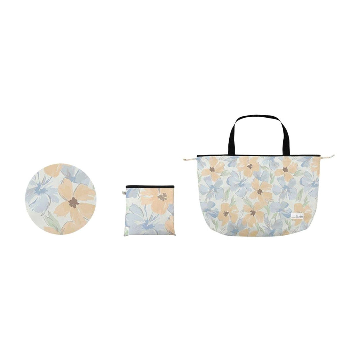 WPC Packable Rain Bag Cover (Flower Wall Orange)