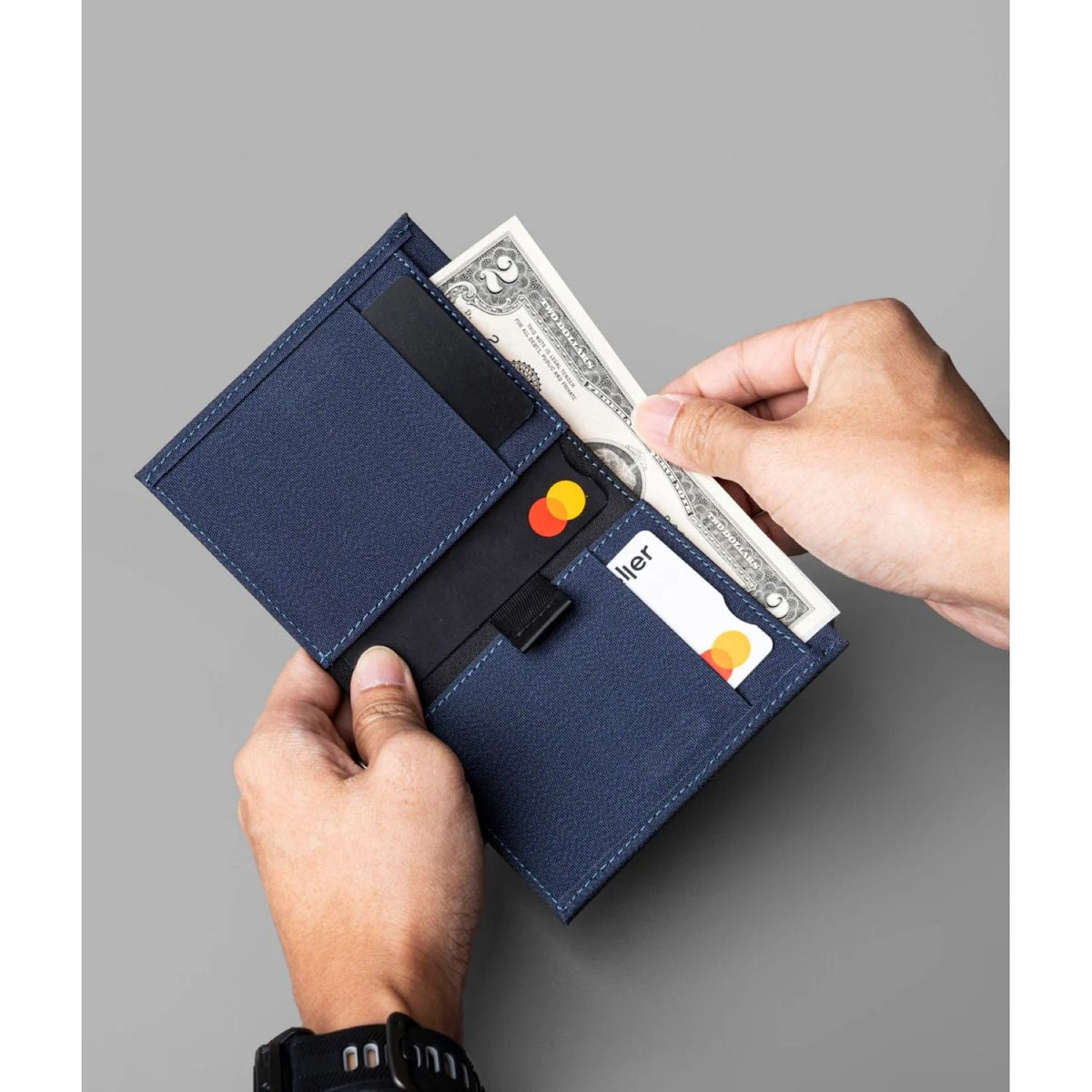 ALPAKA Bifold Cash Wallet Axoflux 300D (Blue)