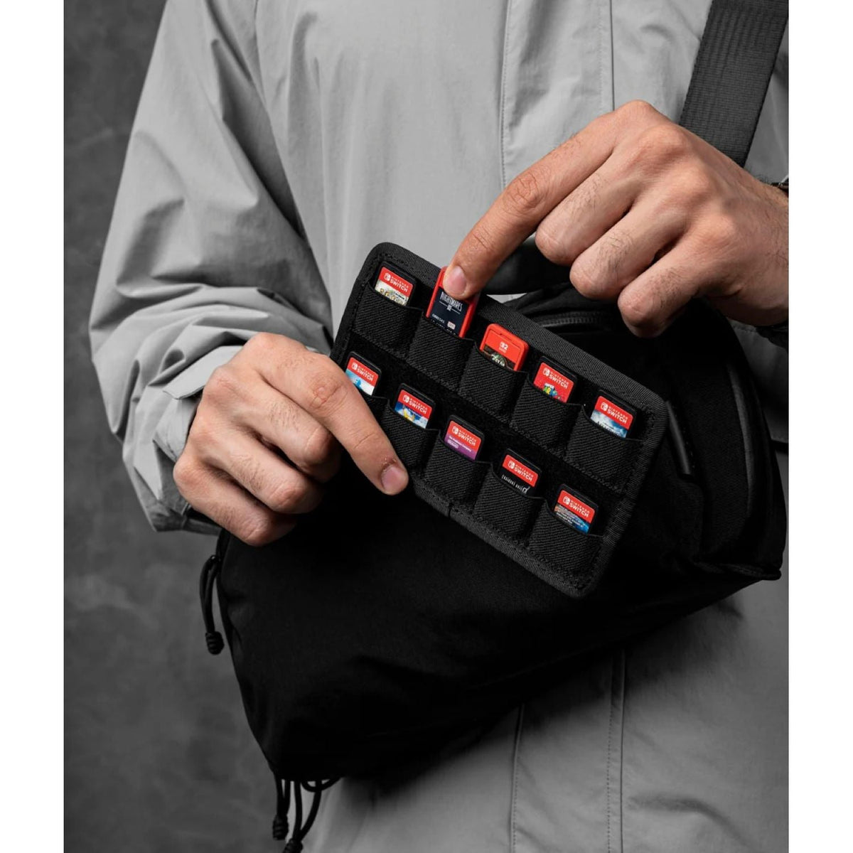 ALPAKA Eclipse Gaming Sling Axoflux 400D Washed Nylon (Black)