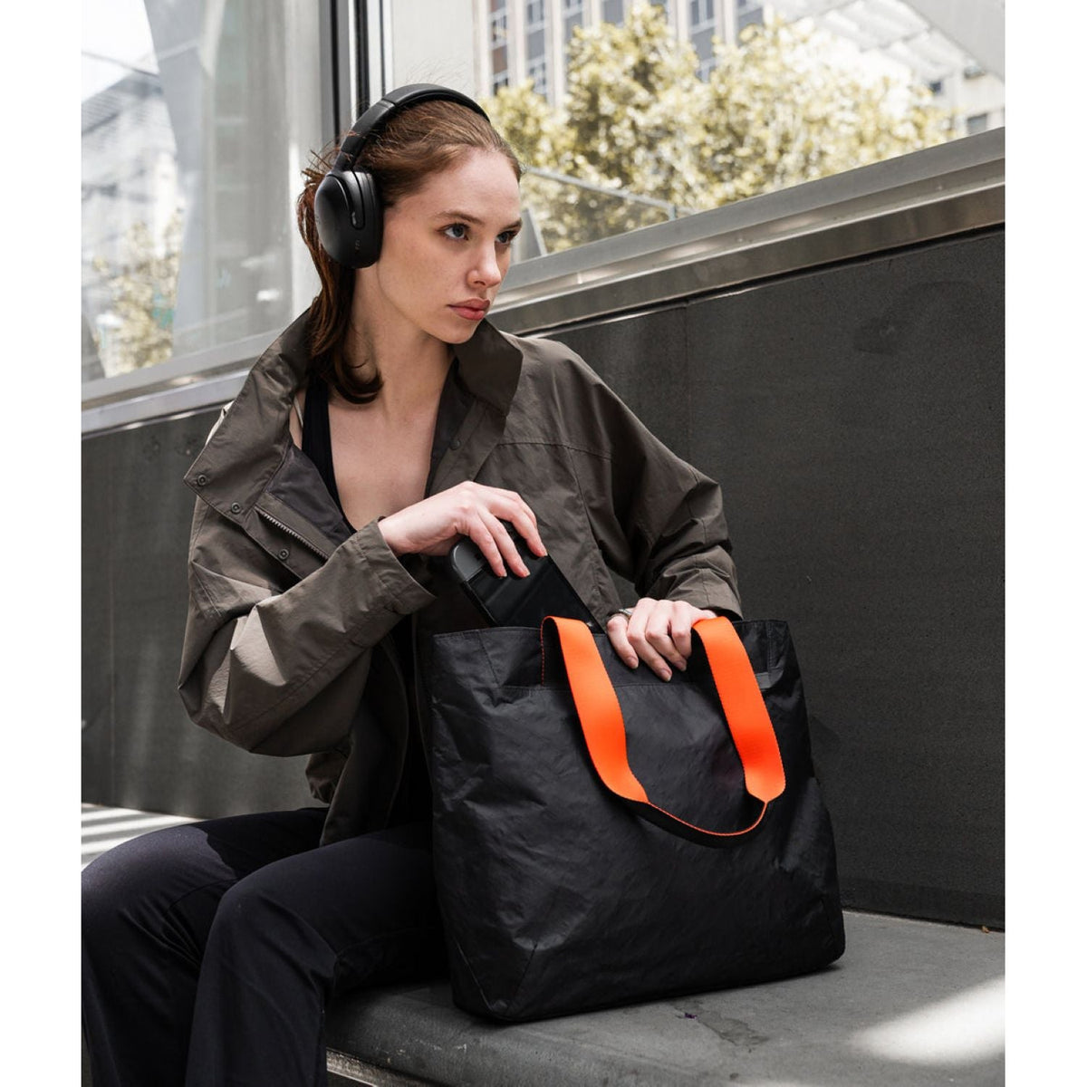 ALPAKA Elements Tote Bag (M) Ecopak EPLX200 (Black Knight)
