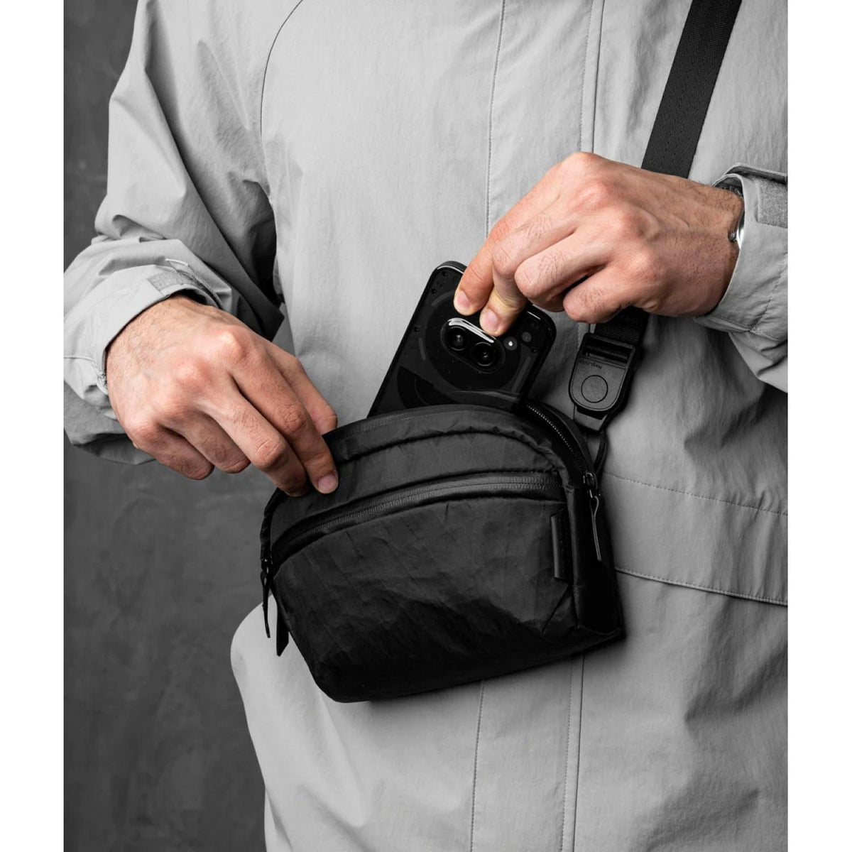 ALPAKA Flight Sling 1L X-Pac VX07 Ripstop (Black)