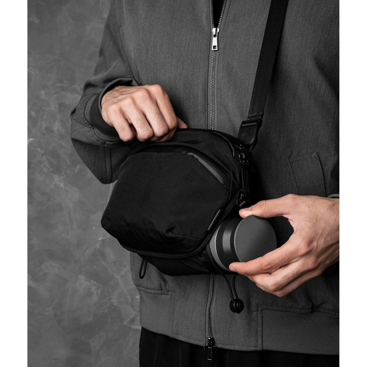 ALPAKA Flight Sling Pro 2.5L Axoflux 400D Ripstop Nylon (Black)
