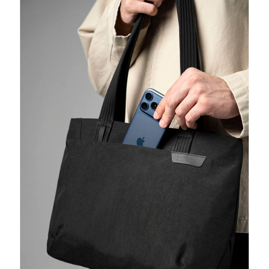 ALPAKA Flight Tote Bag (S) Axoflux 400D Ripstop Nylon (Black)