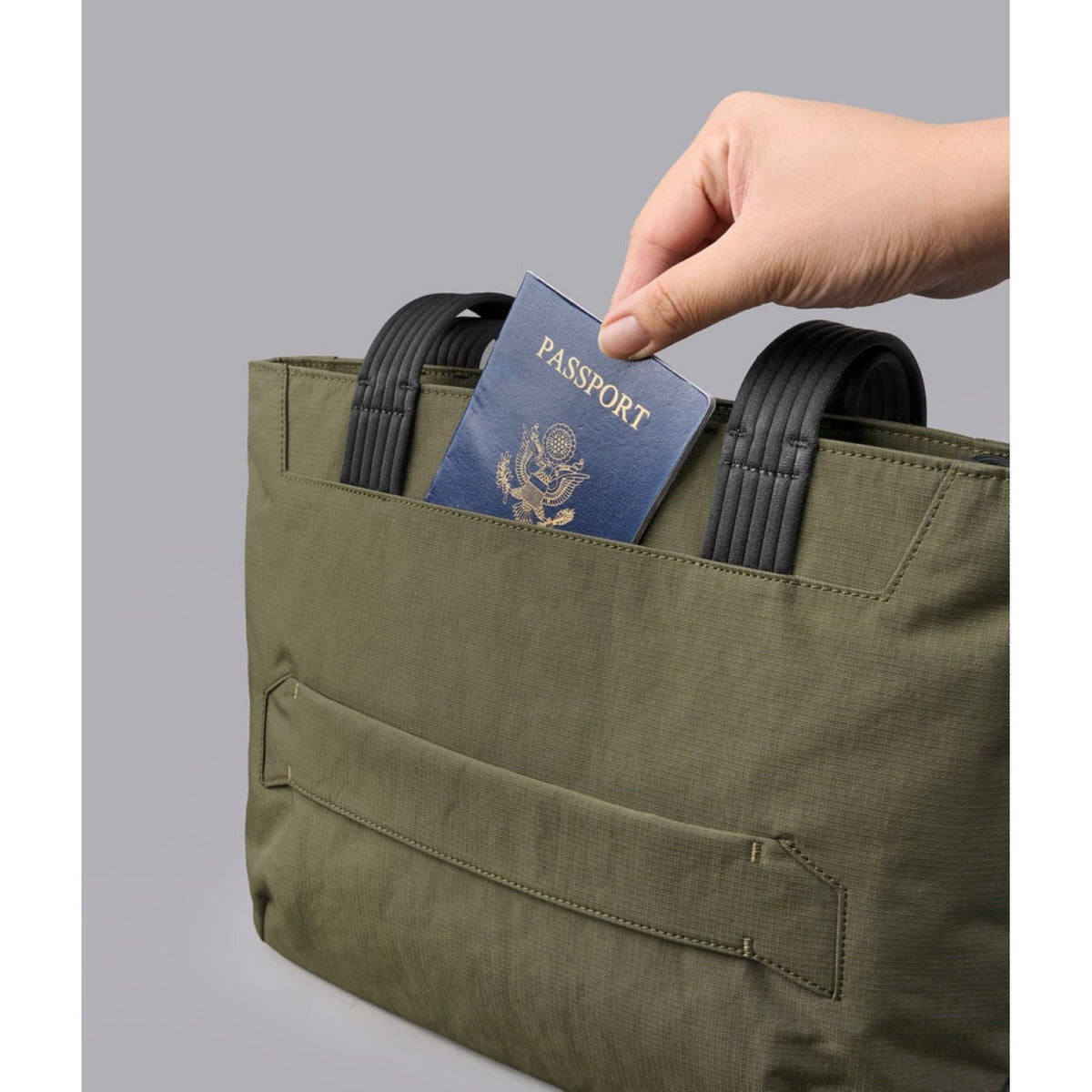 ALPAKA Flight Tote Bag (S) Axoflux 400D Ripstop Nylon (Green)
