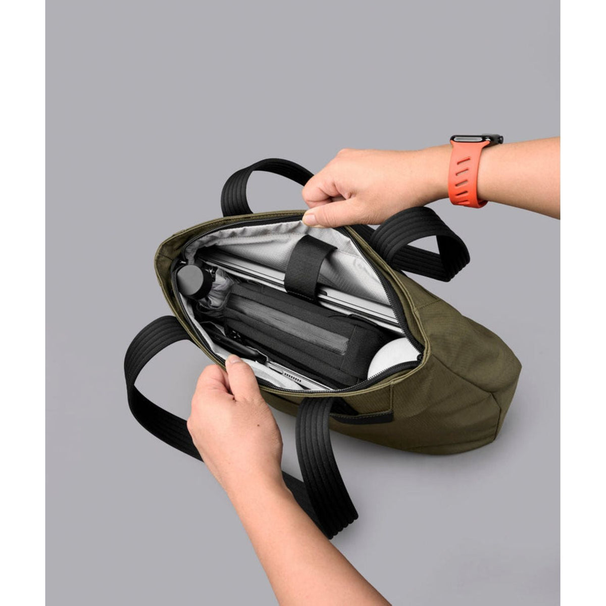 ALPAKA Flight Tote Bag (S) Axoflux 400D Ripstop Nylon (Green)