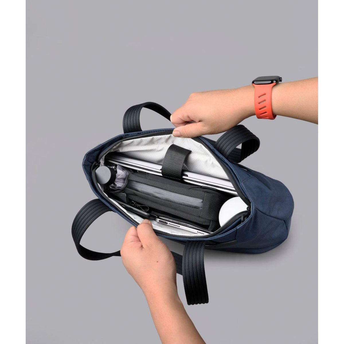 ALPAKA Flight Tote Bag (S) Axoflux 400D Ripstop Nylon (Moonlight Blue)