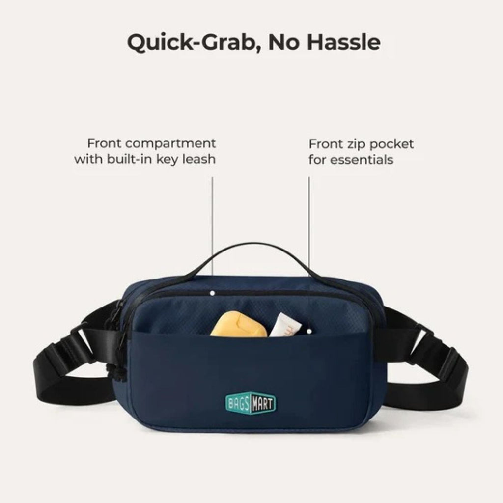 Bagsmart Blast Travel Sling Bag 3.3L (Shade Blue)
