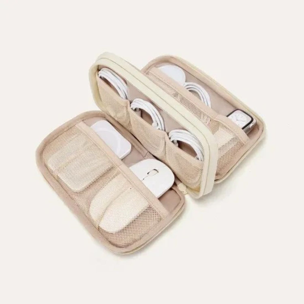 Bagsmart Bubble Electronic Organizer (Beige)