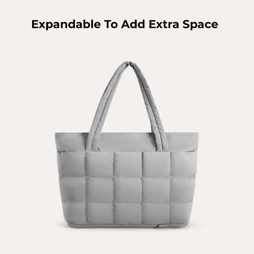 Bagsmart Bubble Puffer Tote 22L - 28L (Mineral Gray)