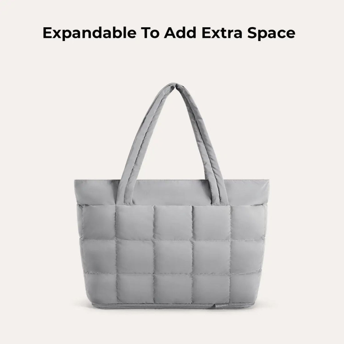 Bagsmart Bubble Puffer Tote 22L - 28L (Mineral Gray)