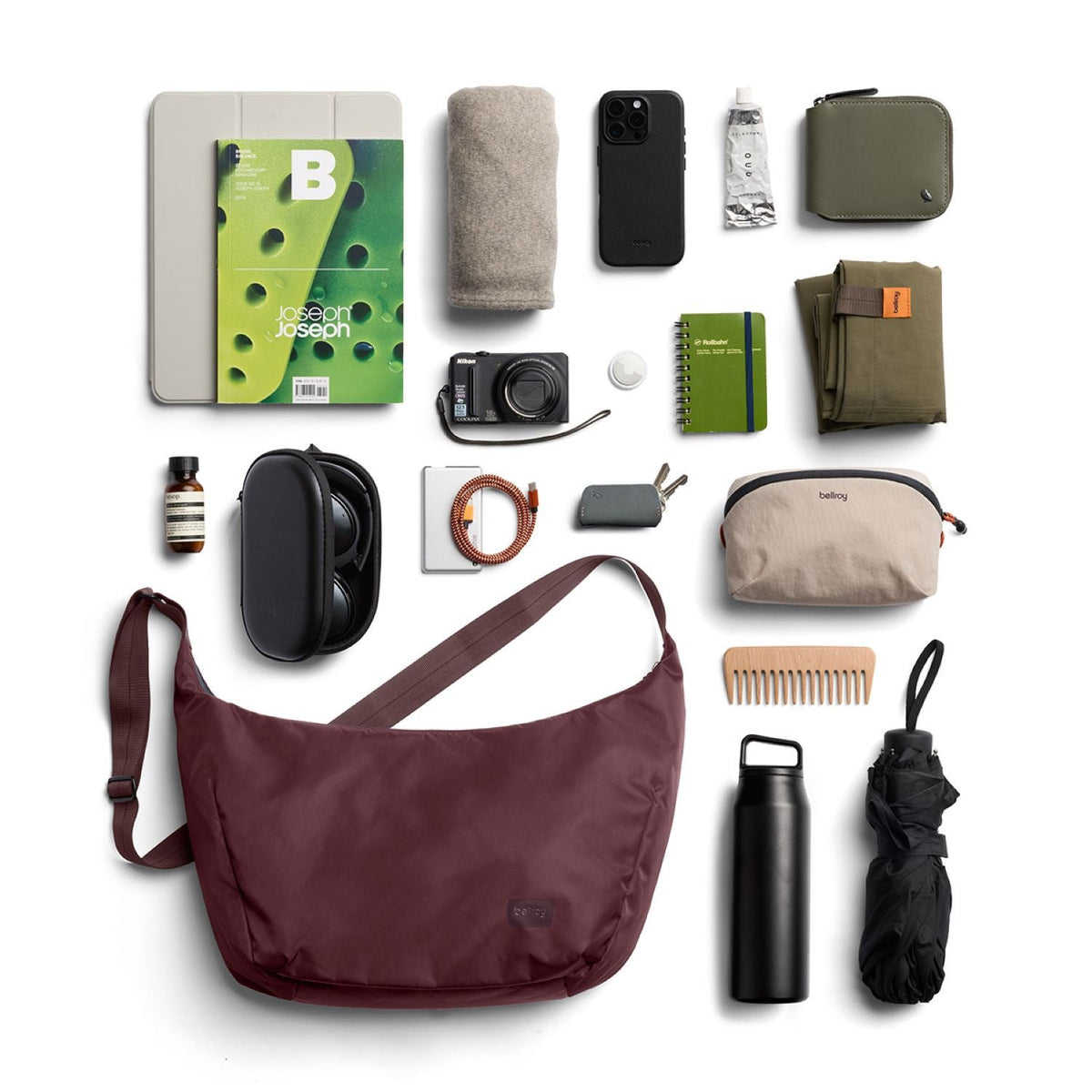 Bellroy Laneway Crescent Bag 12L - Fig