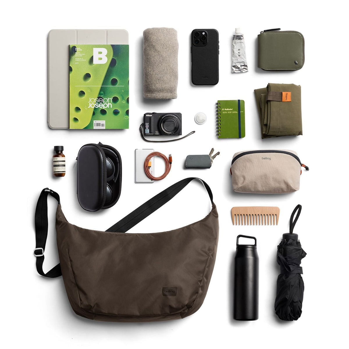 Bellroy Laneway Crescent Bag 12L - River Rock