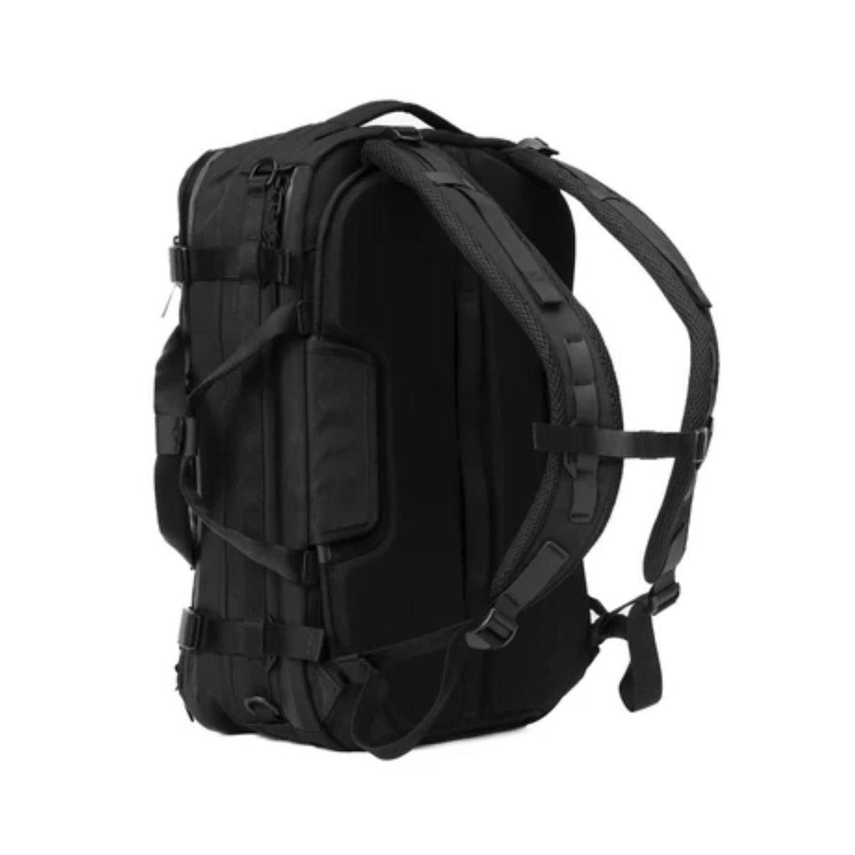 Black Ember Forge Convertible Travel Backpack Embertex Pfas Free 30-40L - Jet Black