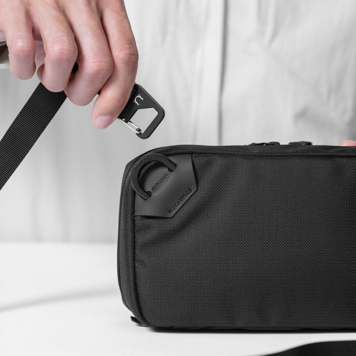 Black Ember TKX Cordura Rn66 Sling Bag 1.5L - Jet Black