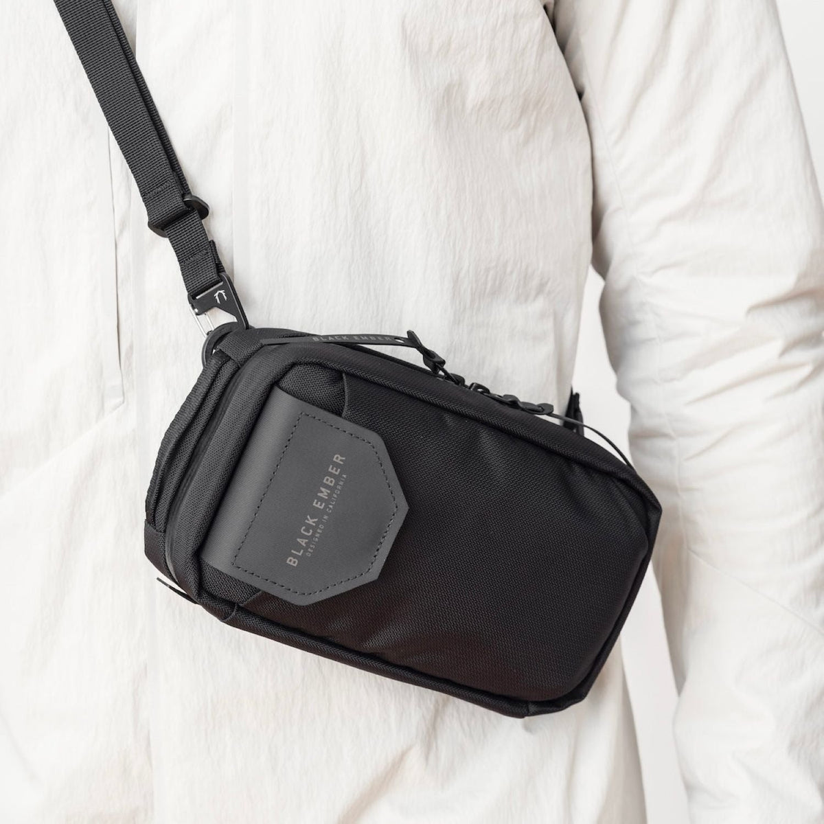 Black Ember TKX Cordura Rn66 Sling Bag 1.5L - Jet Black