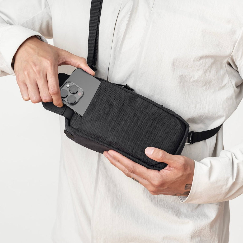 Black Ember TKX Cordura Rn66 Sling Bag 1.5L - Jet Black