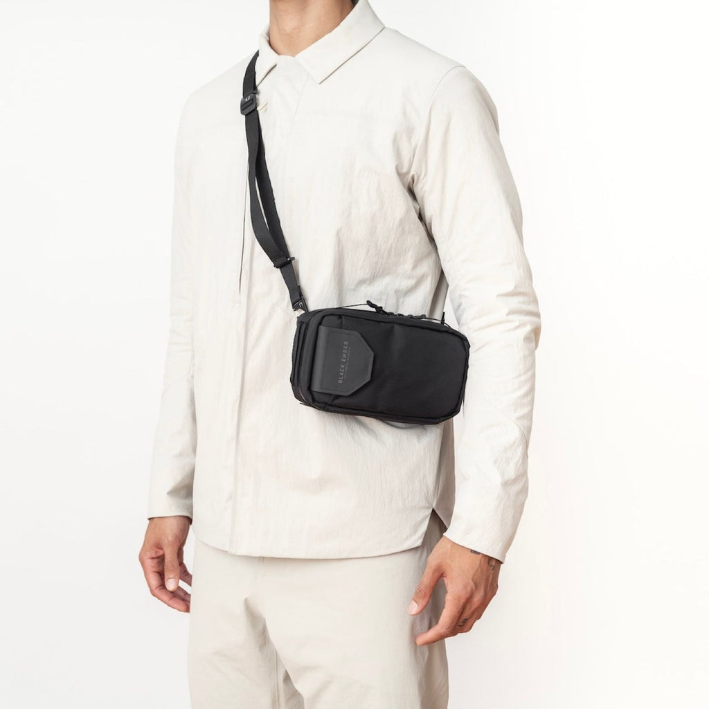 Black Ember TKX Cordura Rn66 Sling Bag 1.5L - Jet Black