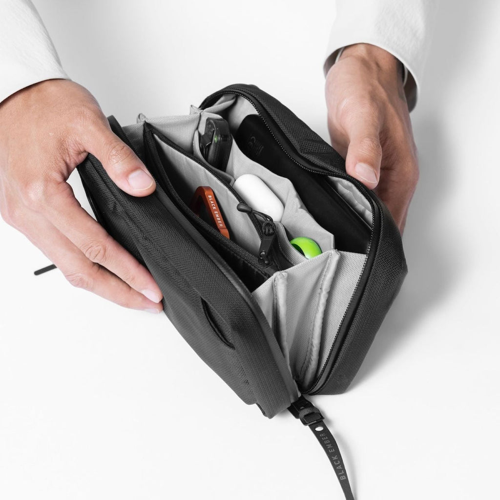 Black Ember TKX Cordura Rn66 Sling Bag 1.5L - Jet Black