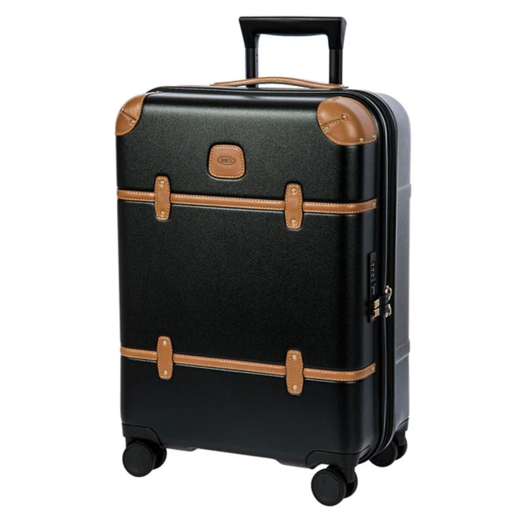 BRIC'S Bellagio 21" Carry-On Spinner Expandable (Black/Tan)