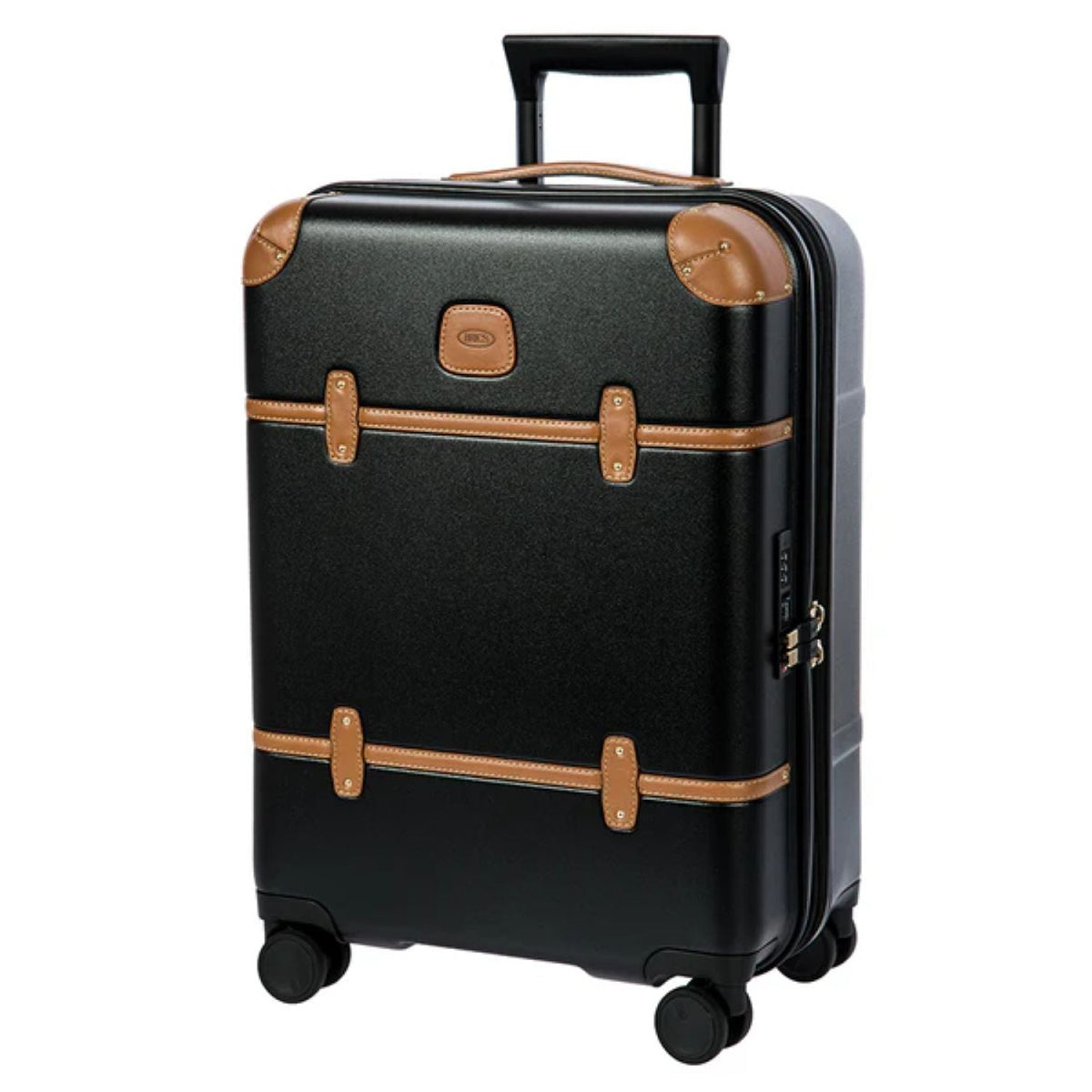 BRIC'S Bellagio 21" Carry-On Spinner Expandable (Black/Tan)