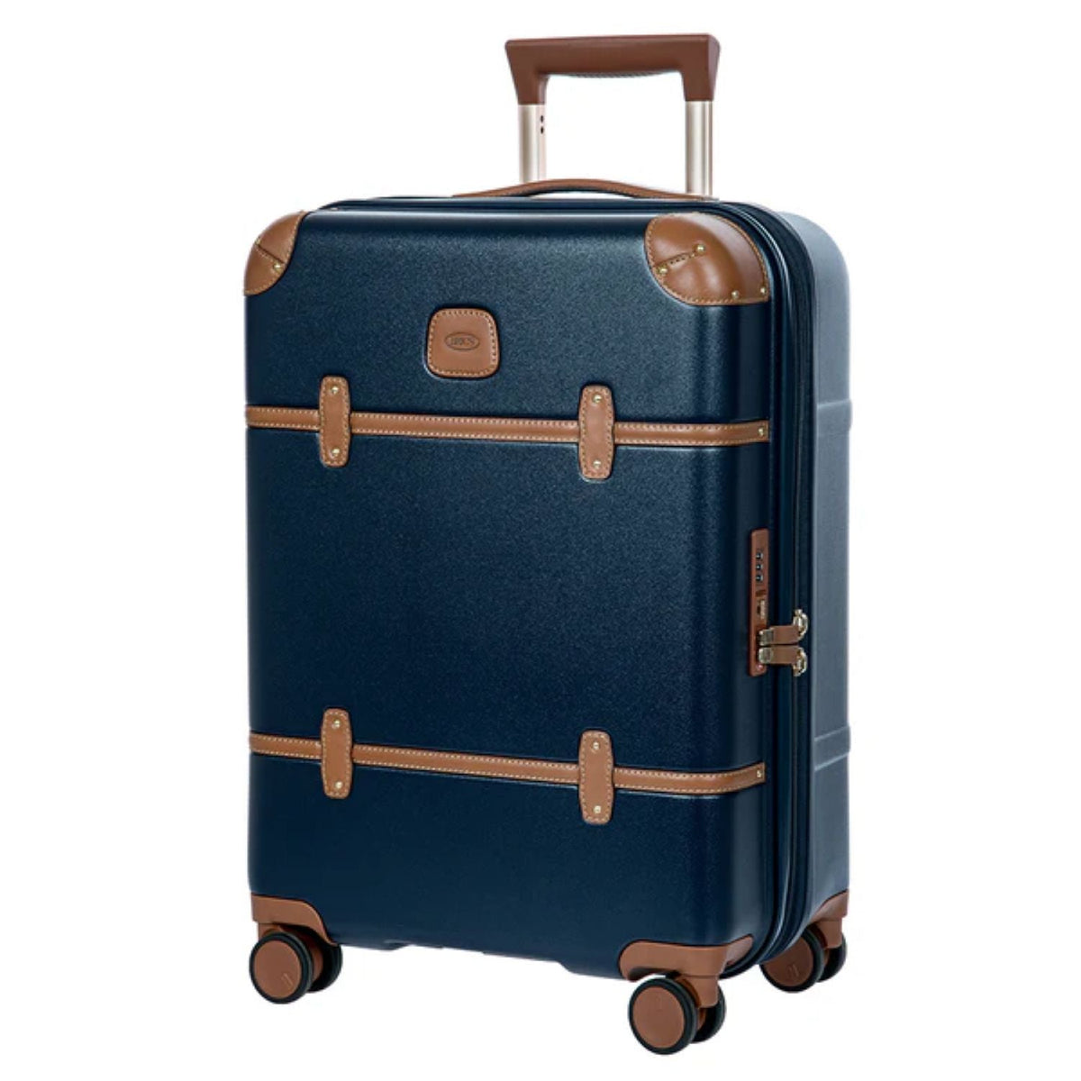 BRIC'S Bellagio 21" Carry-On Spinner Expandable (Blue/Tan)