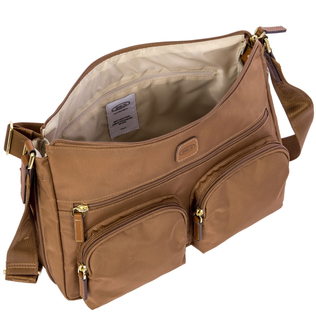 BRIC'S X-Bag Expandable Shoulderbag (Brownie)