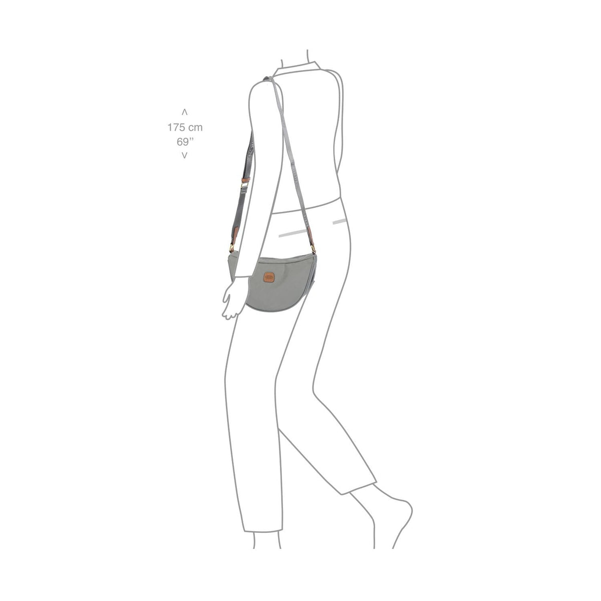 BRIC'S X-Bag Half Moon Bag-S (Cloud)