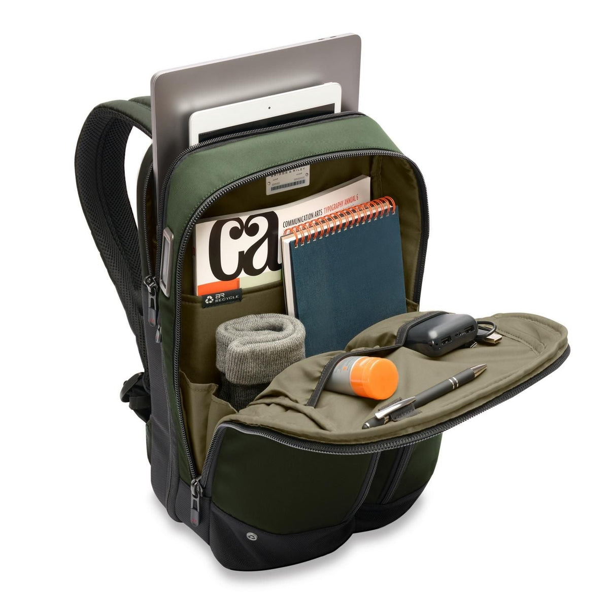 Briggs & Riley HTA Slim Expandable Backpack - Forest