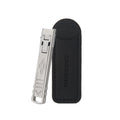Crossing Compact Travel Stainless-Steel Nail Clippers With Pouch - Black