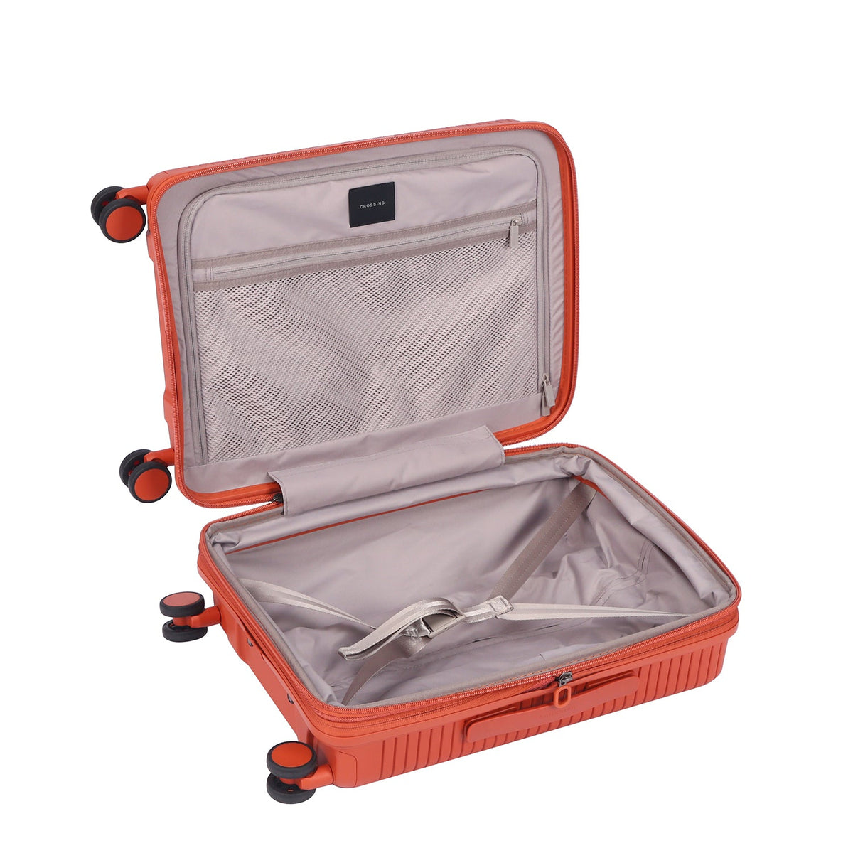 Crossing GLID Polypropylene Carry On 20" Luggage - Brick