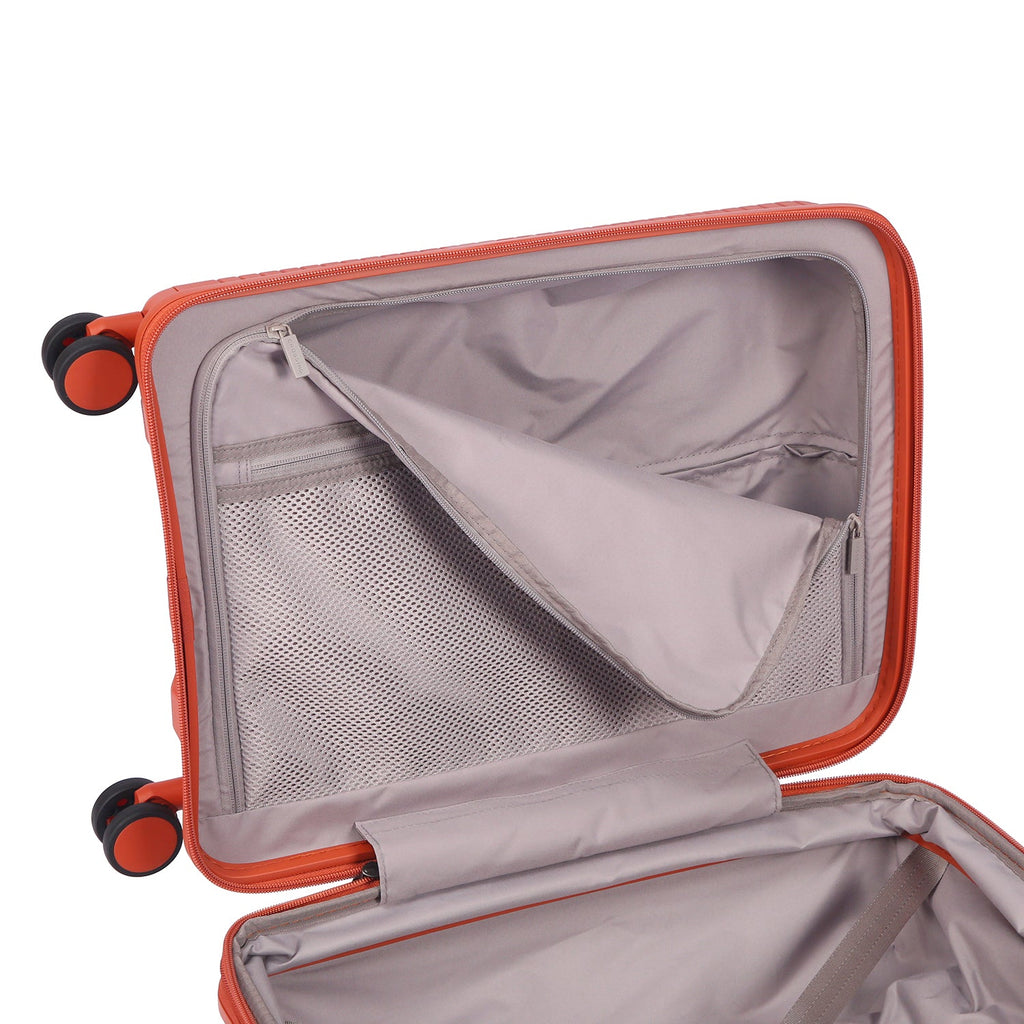 Crossing GLID Polypropylene Carry On 20" Luggage - Brick