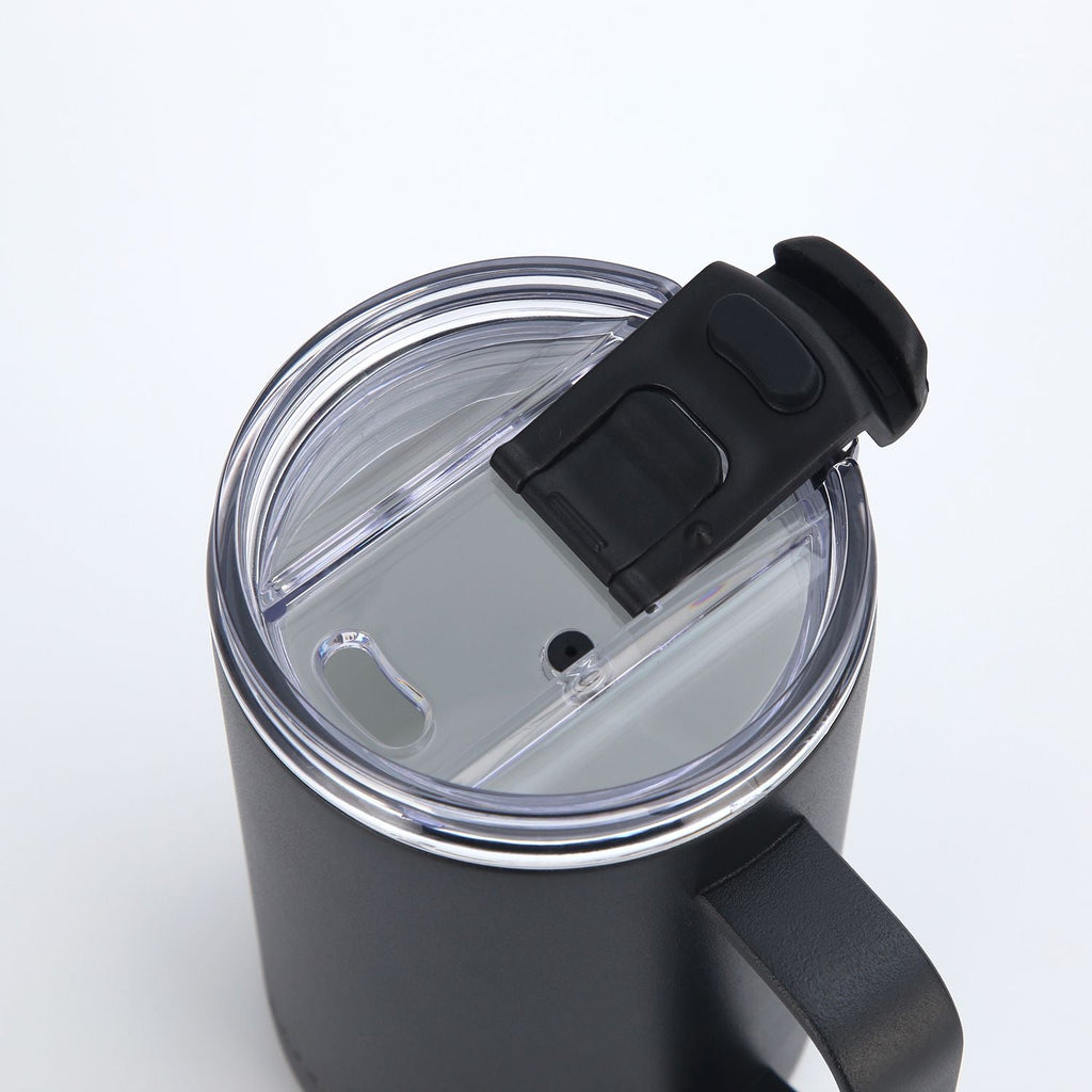 Crossing Neo Insulated S/S Leakproof Ceramic Mug W Handle And Lid 400ml - Black