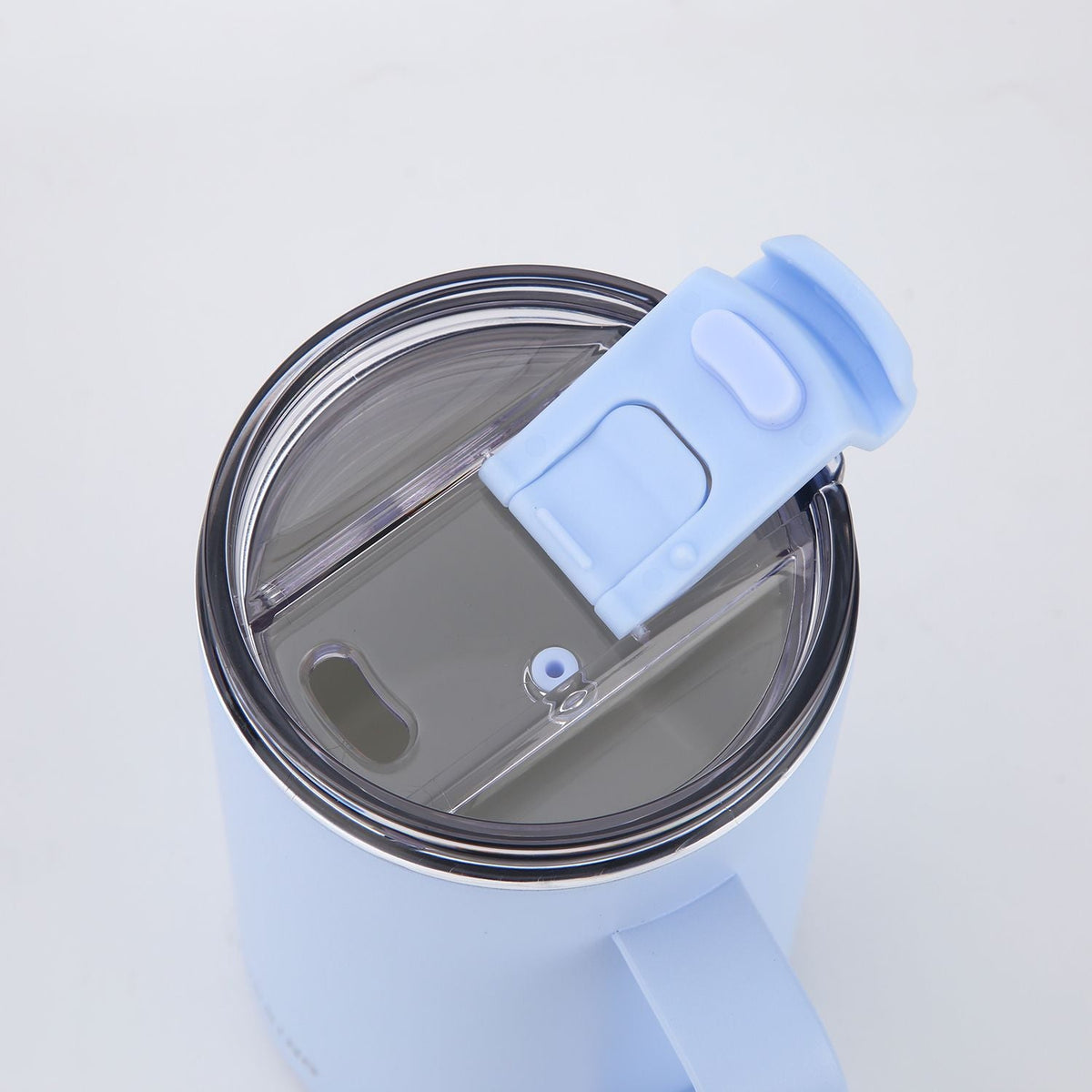 Crossing Neo V2 Insulated S/S Leakproof Lid Ceramic Mug W Handle And Silicone Base 400ml - Sky Blue