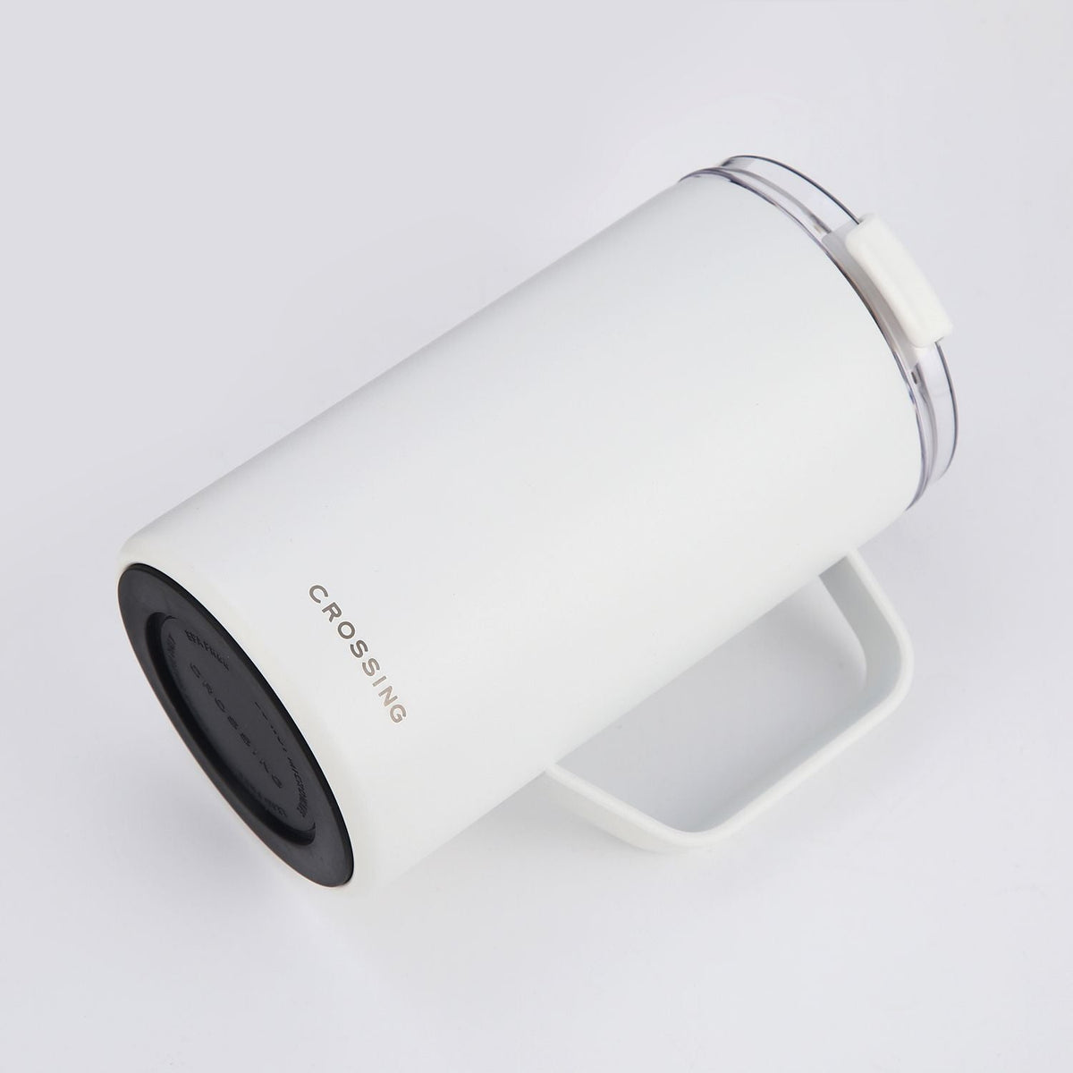 Crossing Neo V2 Insulated S/S Leakproof Lid Ceramic Mug W Handle And Silicone Base 500ml - Frost White