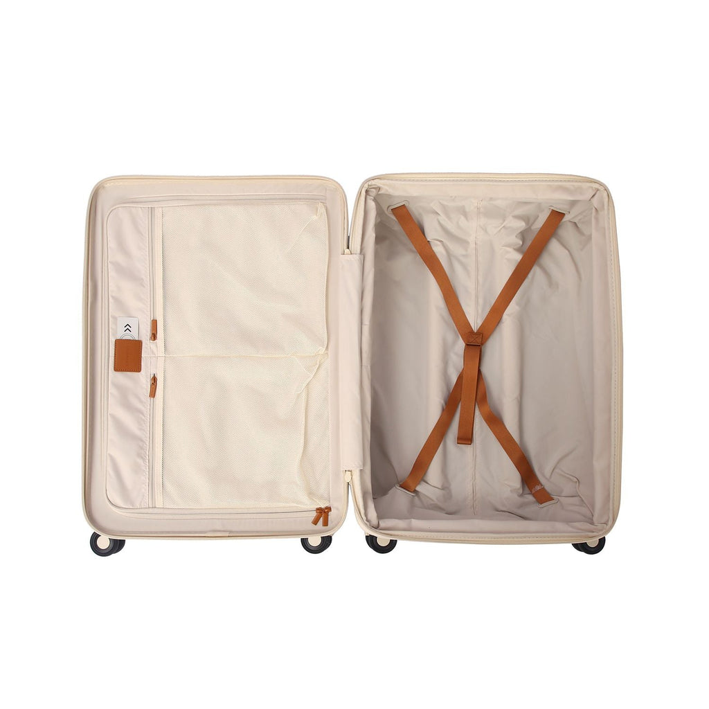 Crossing RIVE Polycarbonate Hard Case Medium Luggage - Cream