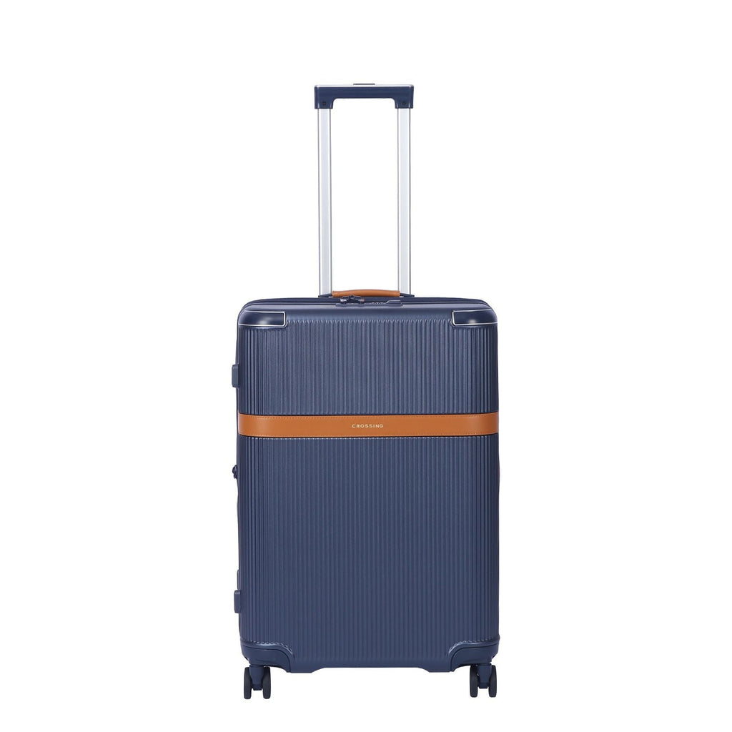 Crossing RIVE Polycarbonate Hard Case Medium Luggage - Navy