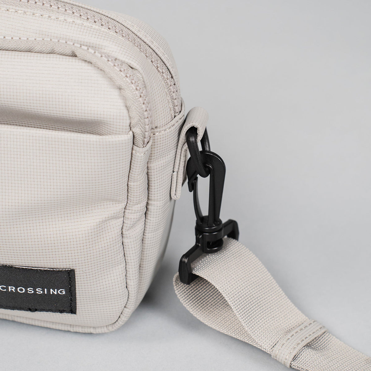 Crossing Sam Anti-Theft RFID Crossbody Bag - Grey