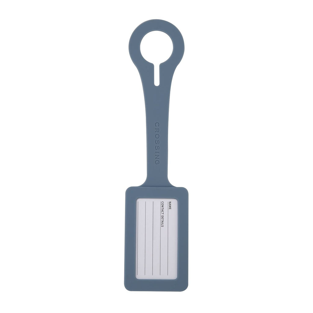 Crossing Silicone Luggage Tag - Ash Blue