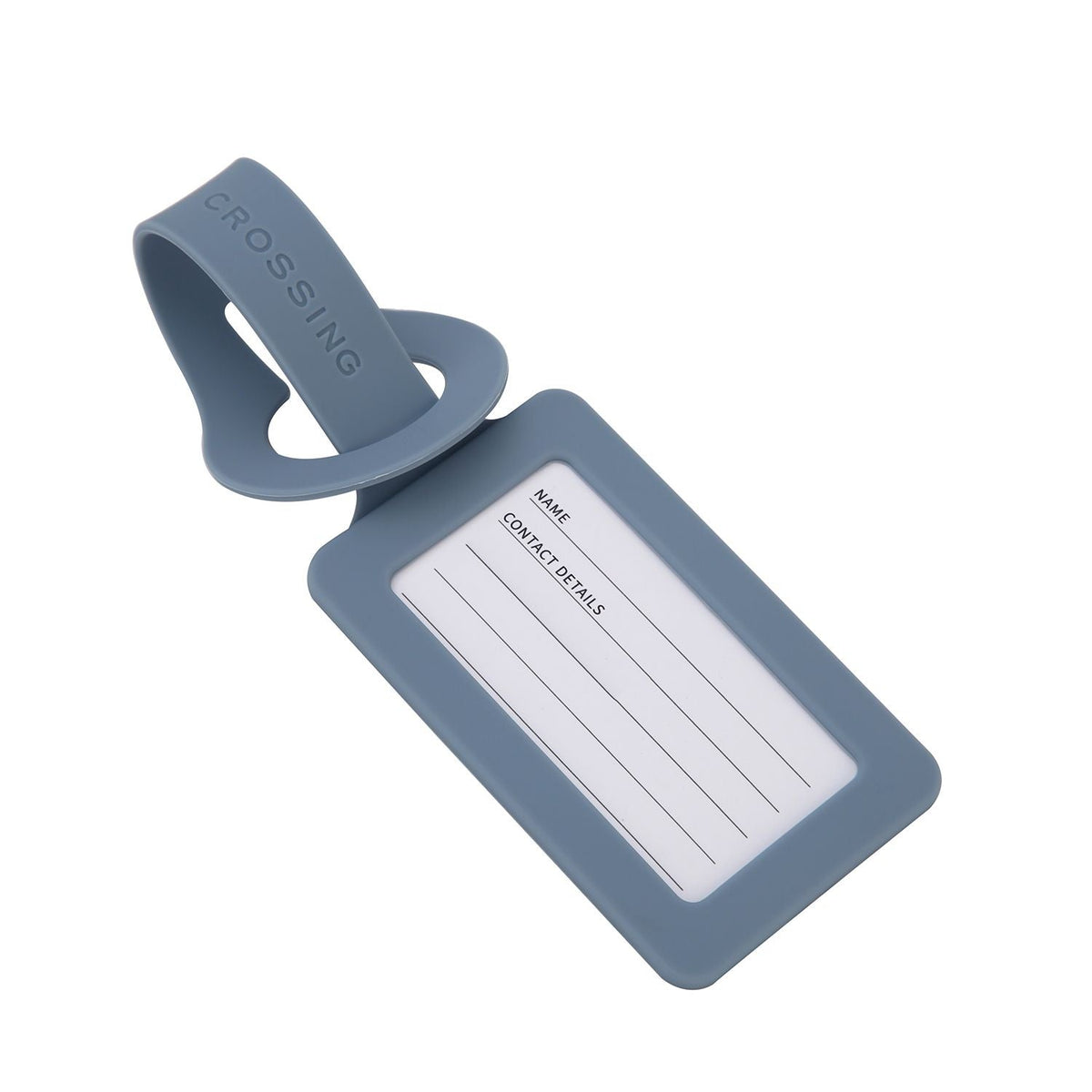 Crossing Silicone Luggage Tag - Ash Blue