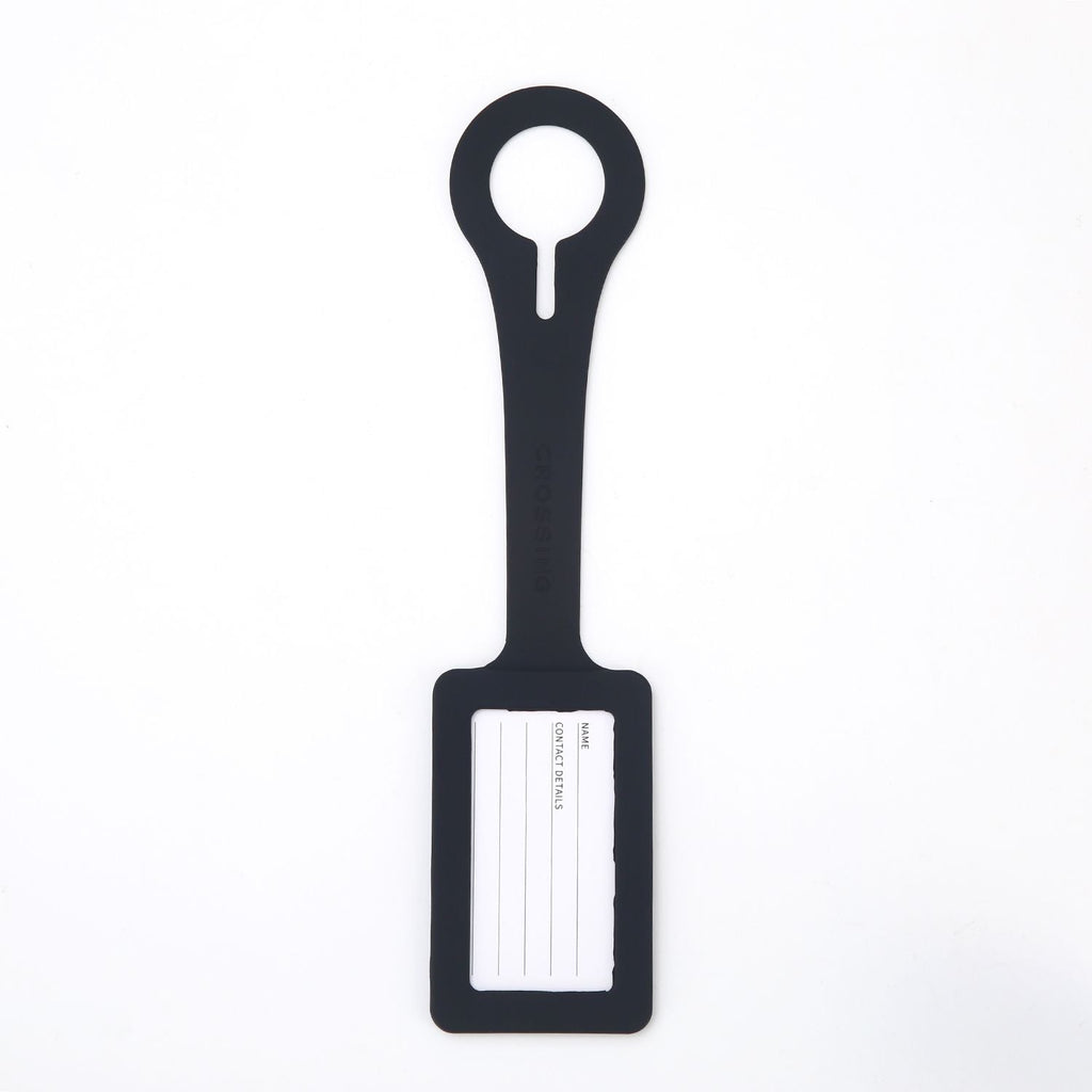 Crossing Silicone Luggage Tag - Black