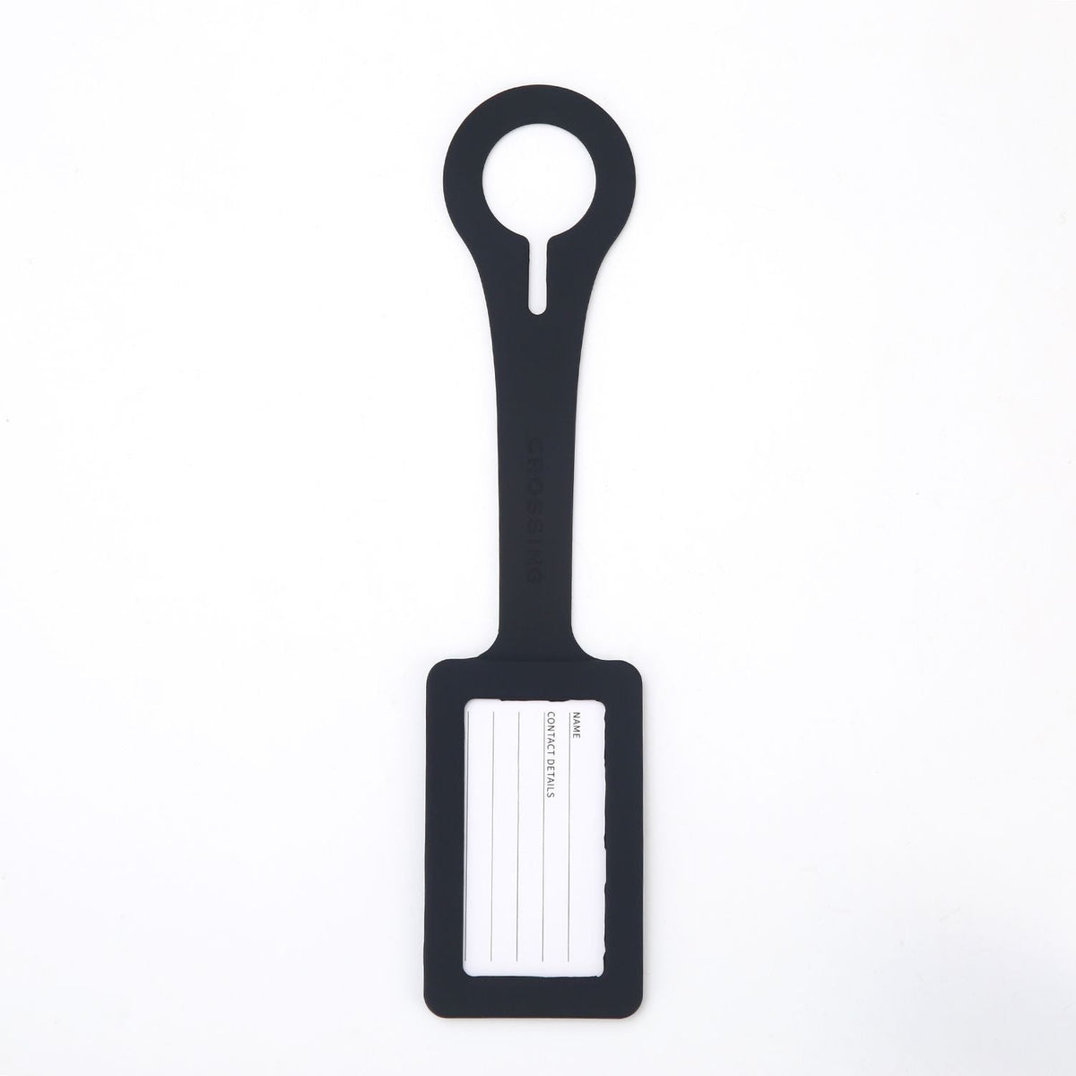 Crossing Silicone Luggage Tag - Black