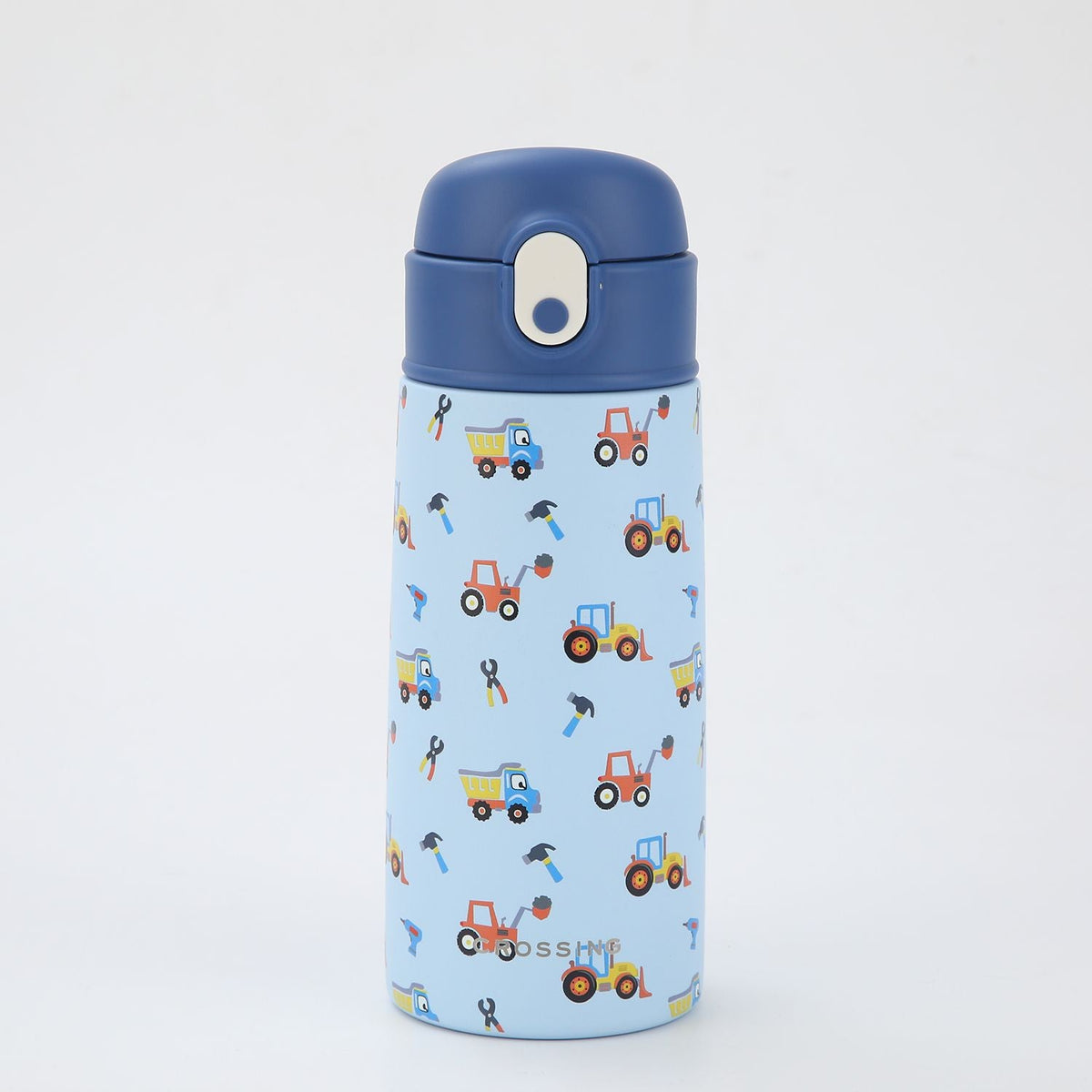 Crossing S/S 316 Kids' Insulated Water Bottle W/Sipper Silicone Straw 400ml - Busy Builders