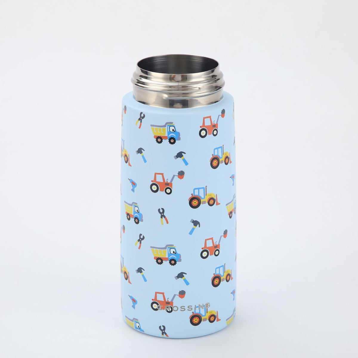 Crossing S/S 316 Kids' Insulated Water Bottle W/Sipper Silicone Straw 400ml - Busy Builders