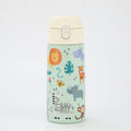 Crossing S/S 316 Kids' Insulated Water Bottle W/Sipper Silicone Straw 400ml - Wildlife Wonders