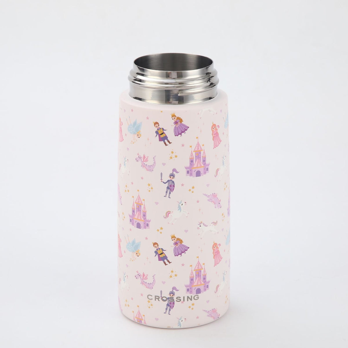 Crossing S/S 316 Kids' Insulated Water Bottle W/Sipper Silicone Straw 500ml - Enchanted Fairytale
