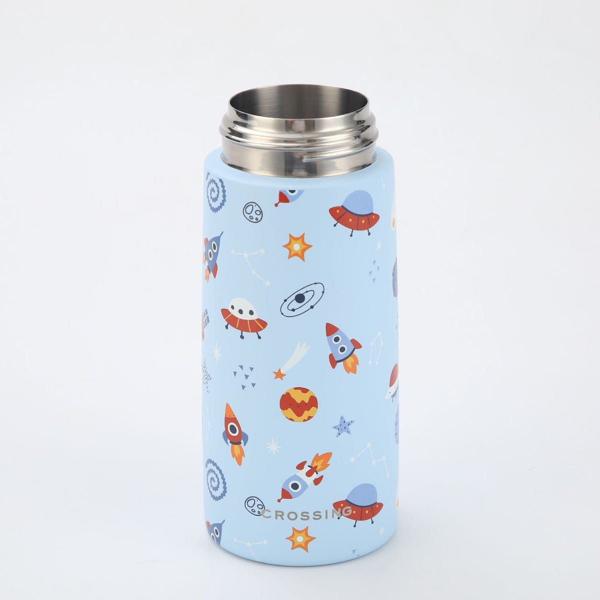 Crossing S/S 316 Kids' Insulated Water Bottle W/Sipper Silicone Straw 500ml - Galactic Space