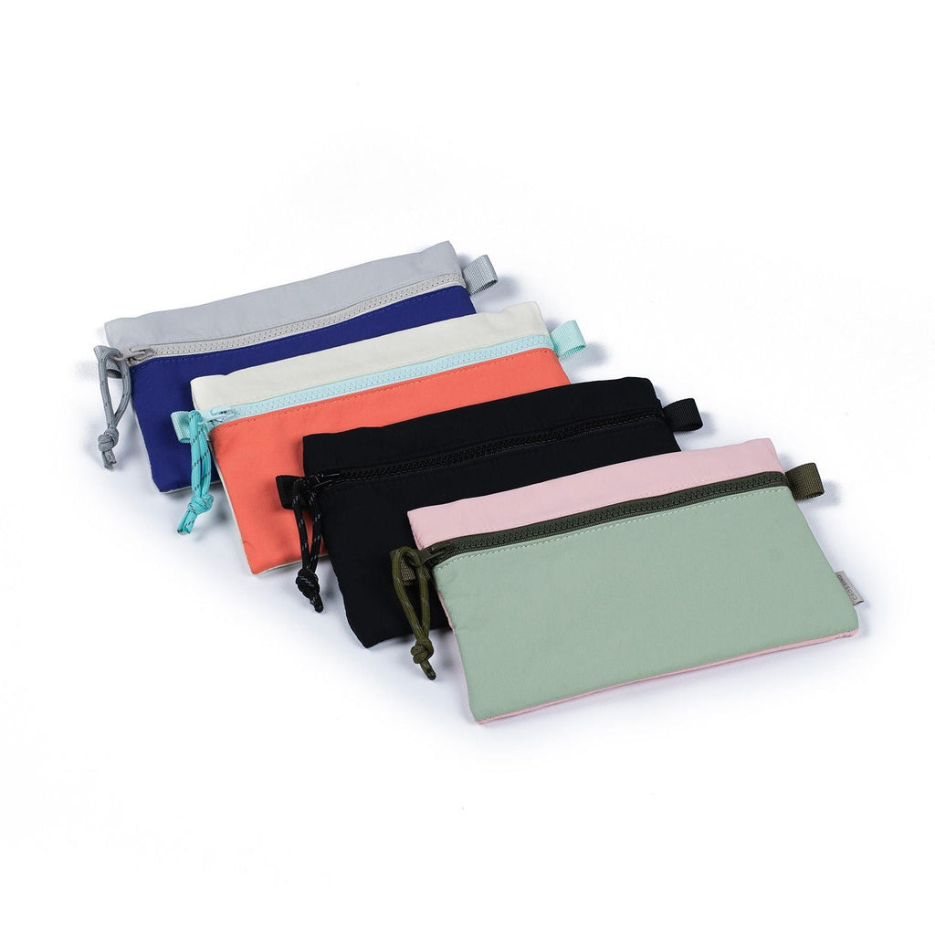 Crossing Tessa Colour Block Pouch Large - Coral/White Beige