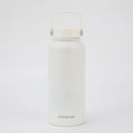 Crossing Urban Ceramic S/S Insulated Flat Cap Bottle With Handle 1000ml - Frost White